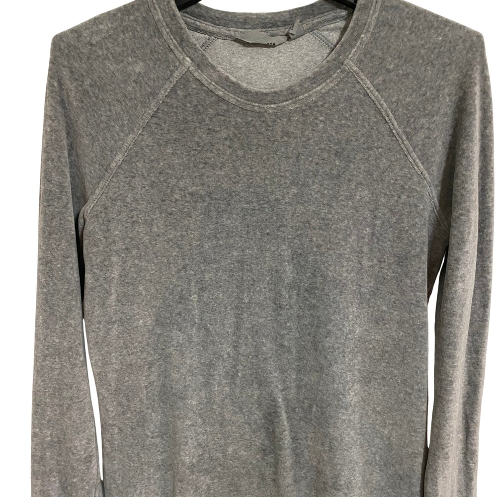 Athleta Sporty Sweatshirt Dress Womens XS Grey Raglan Sleeve Mini Crew Neck - Picture 3 of 7